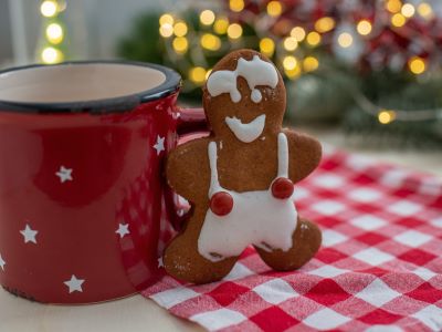 Amerikanische Weihnachtsfeier